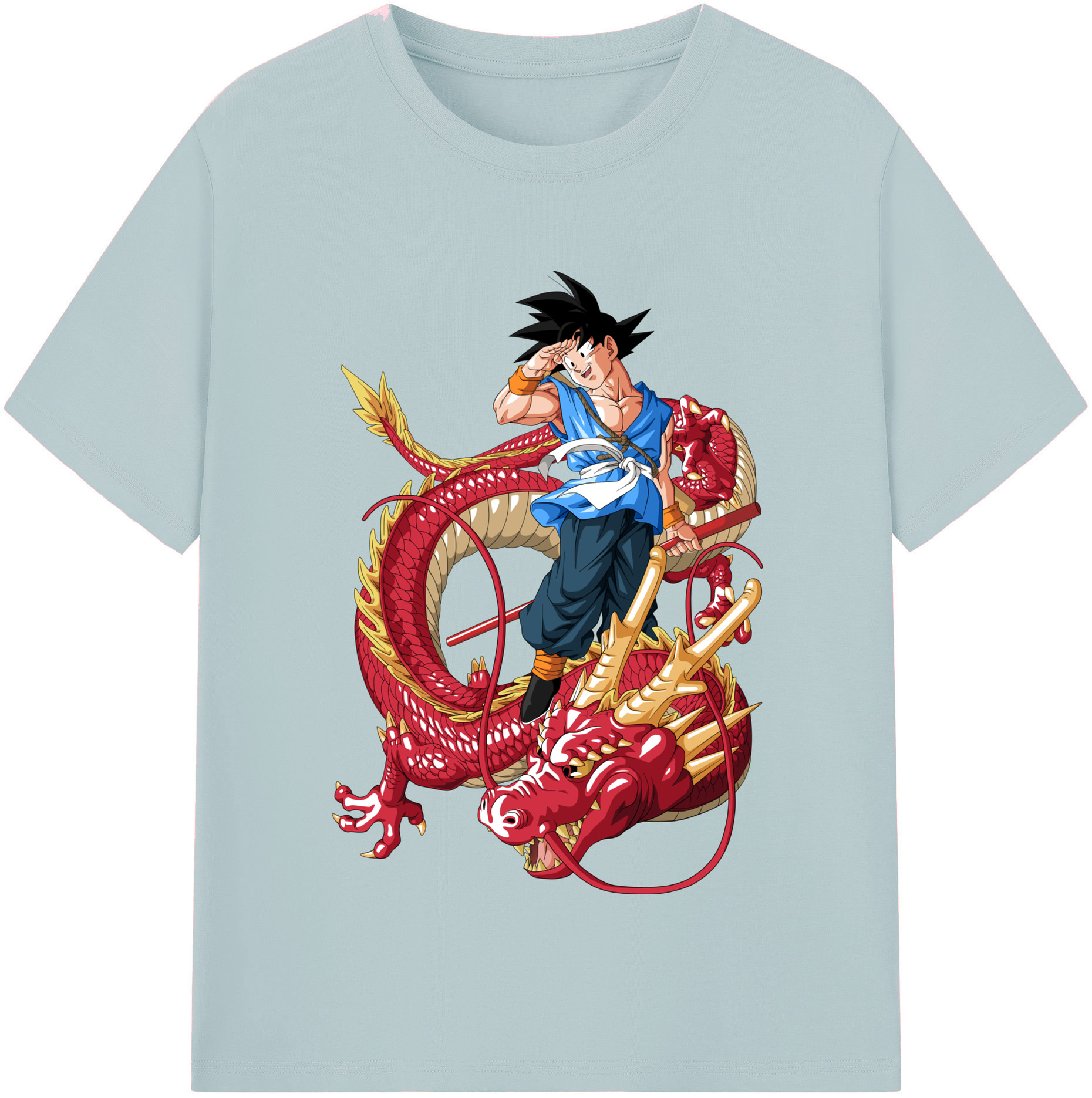 （画像用） ドラゴンボール 孫悟空（そん ごくう）Son Goku カカロット DRAGON BALL Kakarotto 綿100％半袖Tシャツ（フロントプリント）
